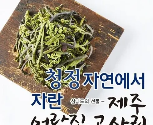 극찬받는 제주 어랑진 부지깽이나물 300g  8팩 감성적인