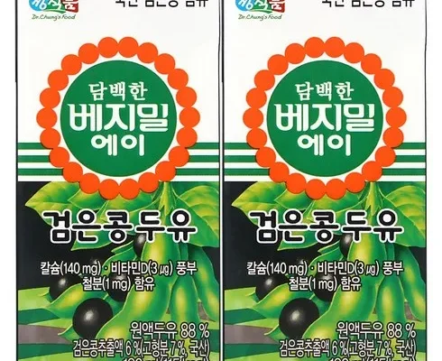 최고 인기 담백한 베지밀A 검은콩두유 190ml x 80팩 후기